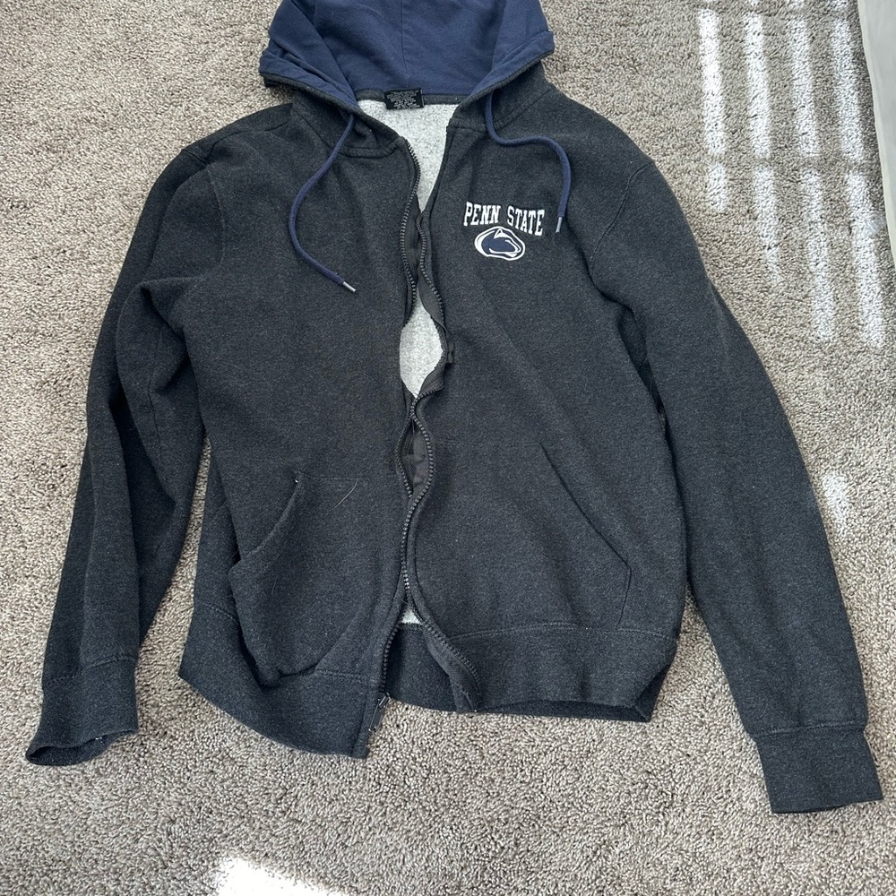 Penn State Blue Lightweight Shirt Jacket Full Zip
